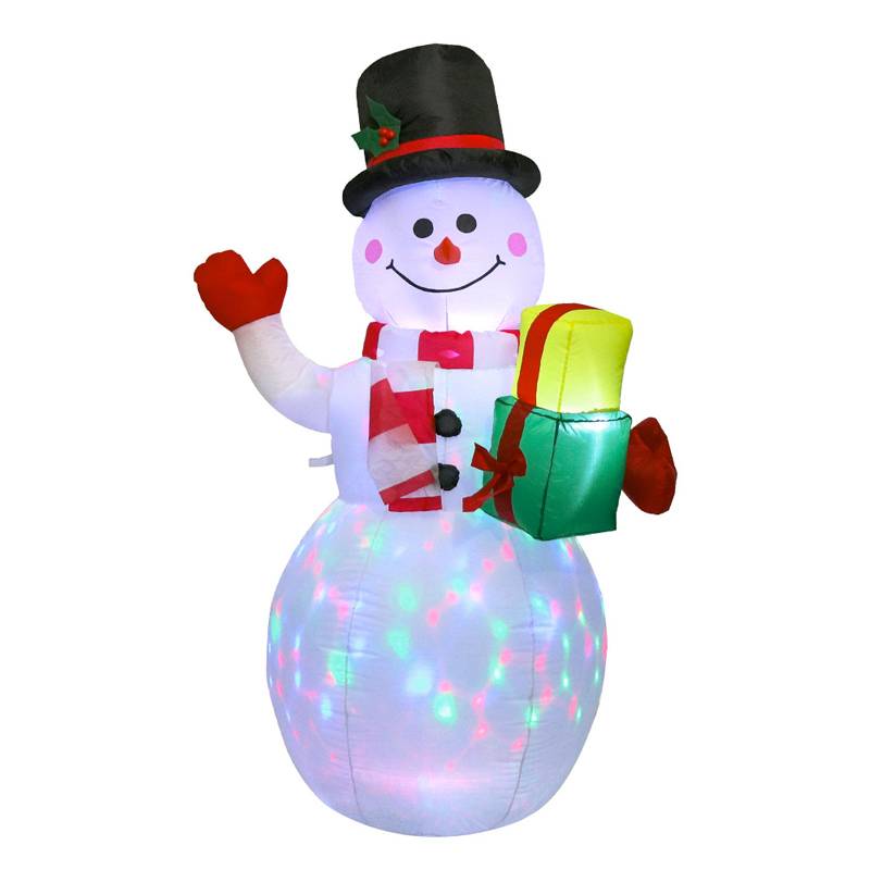 क्रिसमस की सजावट inflatables स्नोमैन उपहार सजावट