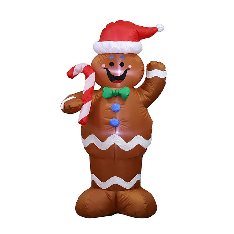 LED Inflatable क्रिसमस जिंजरब्रेड मैन