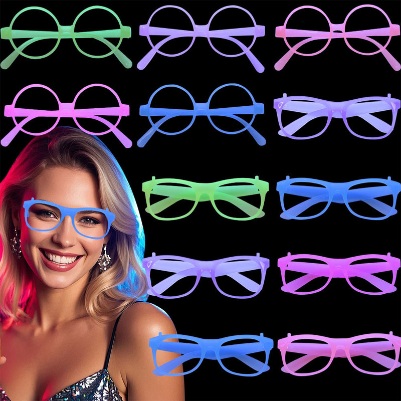पार्टी फनी नाइट लाइट चमकदार रंग बदलने वाला चश्मा